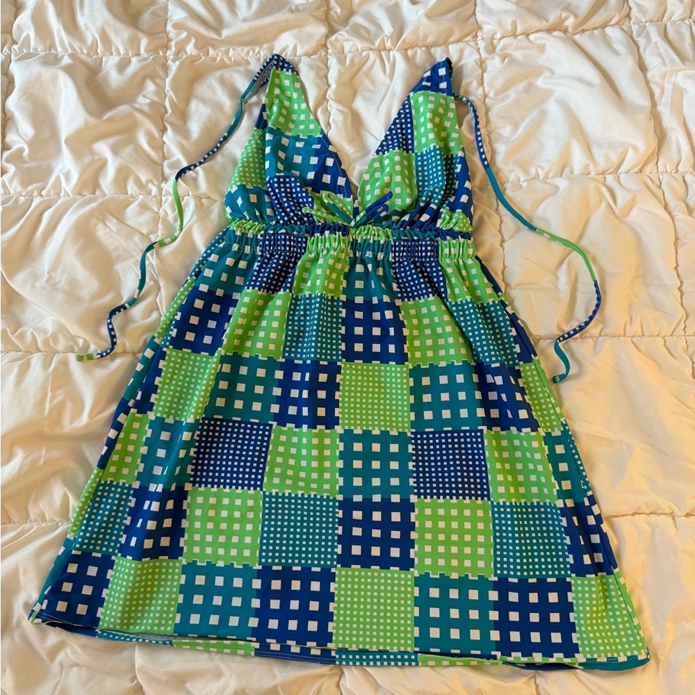 Vanessa Mooney Arabella Halter Swim Dress